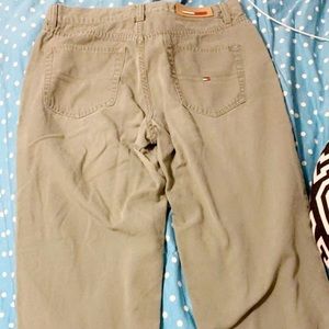 green Tommy Hilfiger jeans
